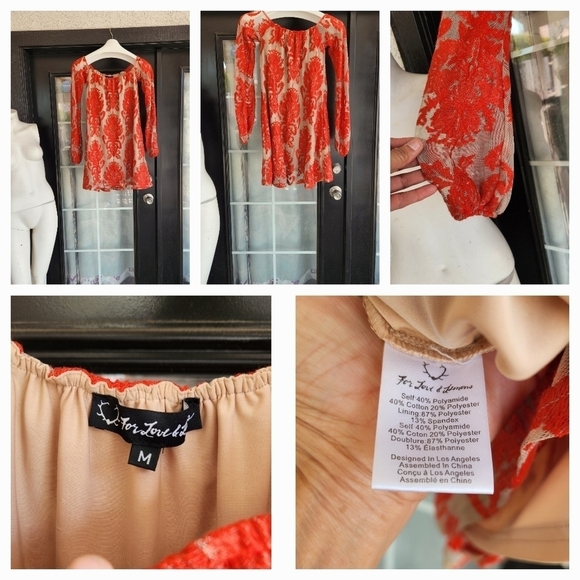 For Love & Lemons‎ Precioso Dress Red - Picture 2 of 2